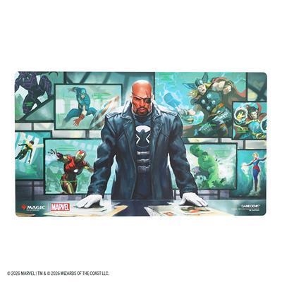 Magic: The Gathering | Marvel Super Heroes Prime Playmat - Director Nick Fury - The Feisty Goblin Gamehouse -