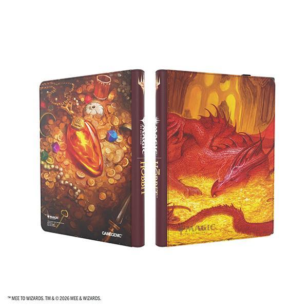 Magic: The Gathering | The Hobbit Zip-Up Album 18-Pocket - Smaug's Mox Amber - The Feisty Goblin Gamehouse -