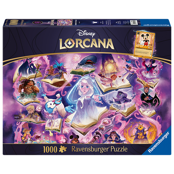 Ravensburger - Disney Lorcana Glimmers of the Realm Puzzle: Steel (1000 Pieces) - The Feisty Goblin Gamehouse -