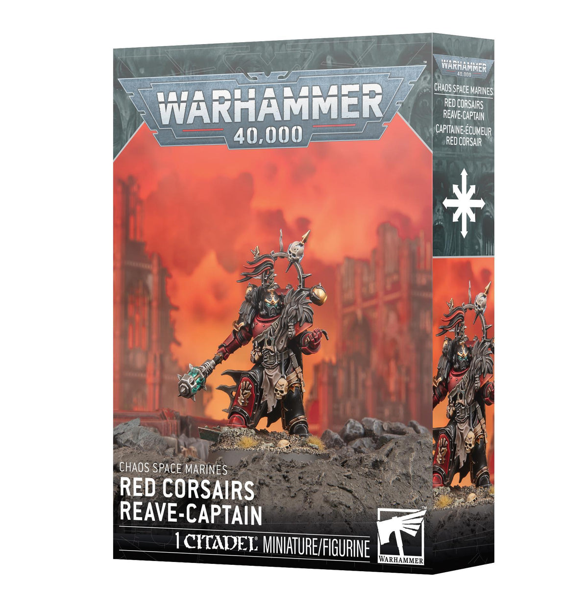 Warhammer 40,000 - Chaos Space Marines: Red Corsairs Reave-Captain - The Feisty Goblin Gamehouse -