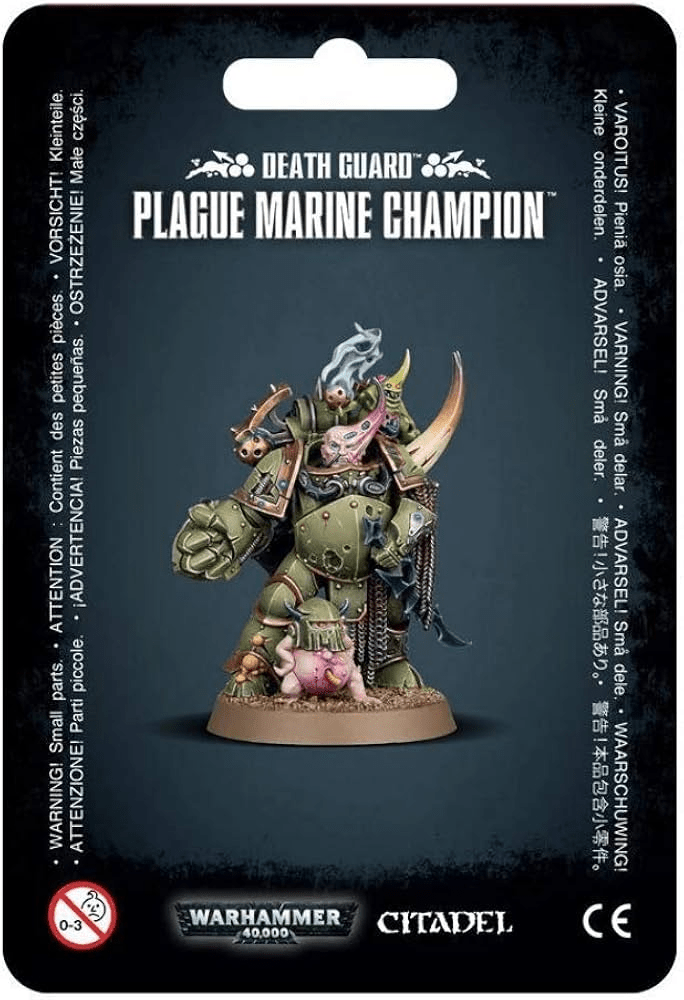 Warhammer 40,000 - Death Guard: Plague Marine Champion - The Feisty Goblin Gamehouse -