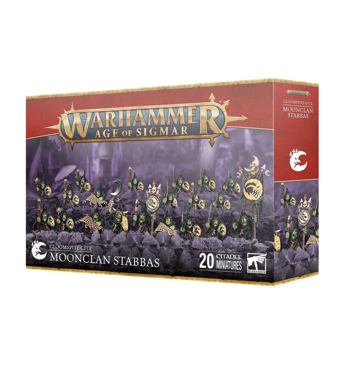 Warhammer Age of Sigmar - Gloomspite Gitz: Moonclan Stabbas - The Feisty Goblin Gamehouse -