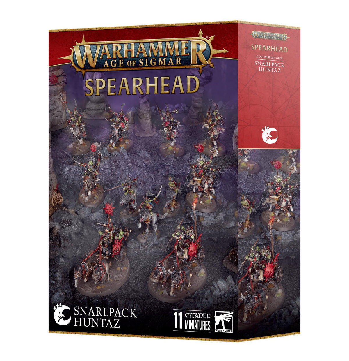 Warhammer Age of Sigmar - Spearhead: Snarlpack Huntaz - The Feisty Goblin Gamehouse -