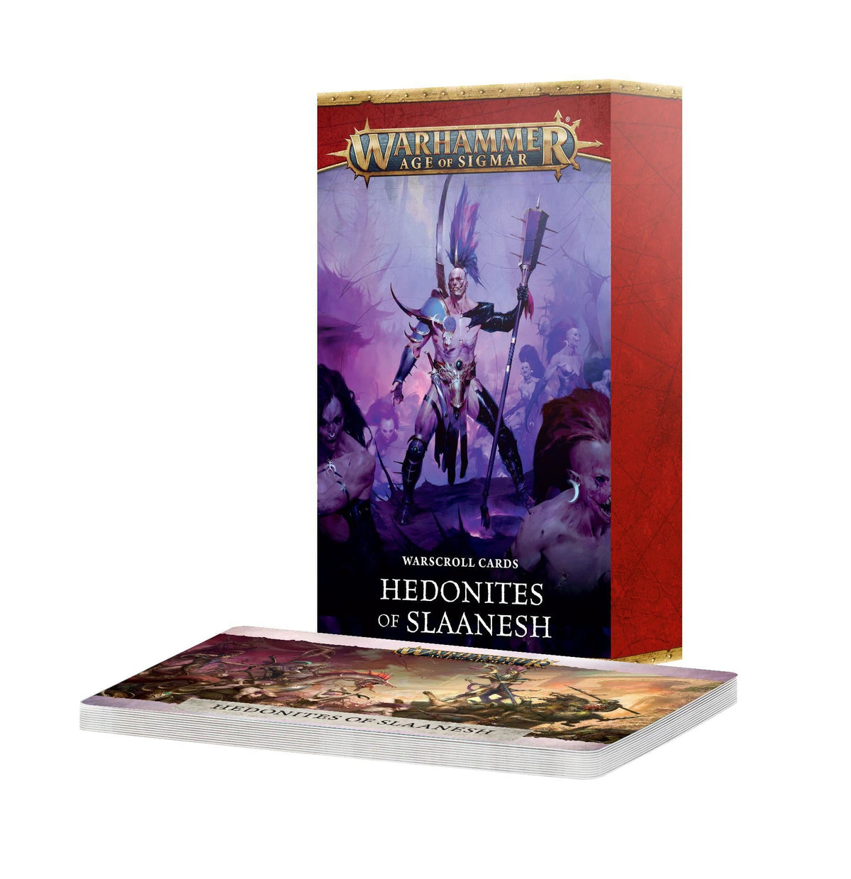 Warhammer Age of Sigmar - Warscroll Cards: Hedonites Of Slaanesh (English) - The Feisty Goblin Gamehouse -