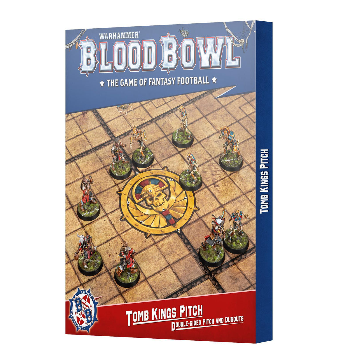 Warhammer Blood Bowl - Pitch & Dugouts: Tomb Kings Team - The Feisty Goblin Gamehouse -