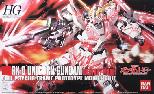Bandai - HGUC #100 1/144 RX-0 Unicorn Gundam (Destroy Mode) "Gundam UC"