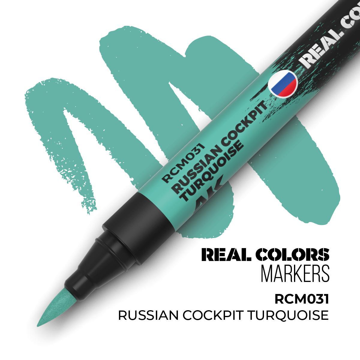 AK Interactive - Real Colors Markers: Russian Cockpit Torquoise