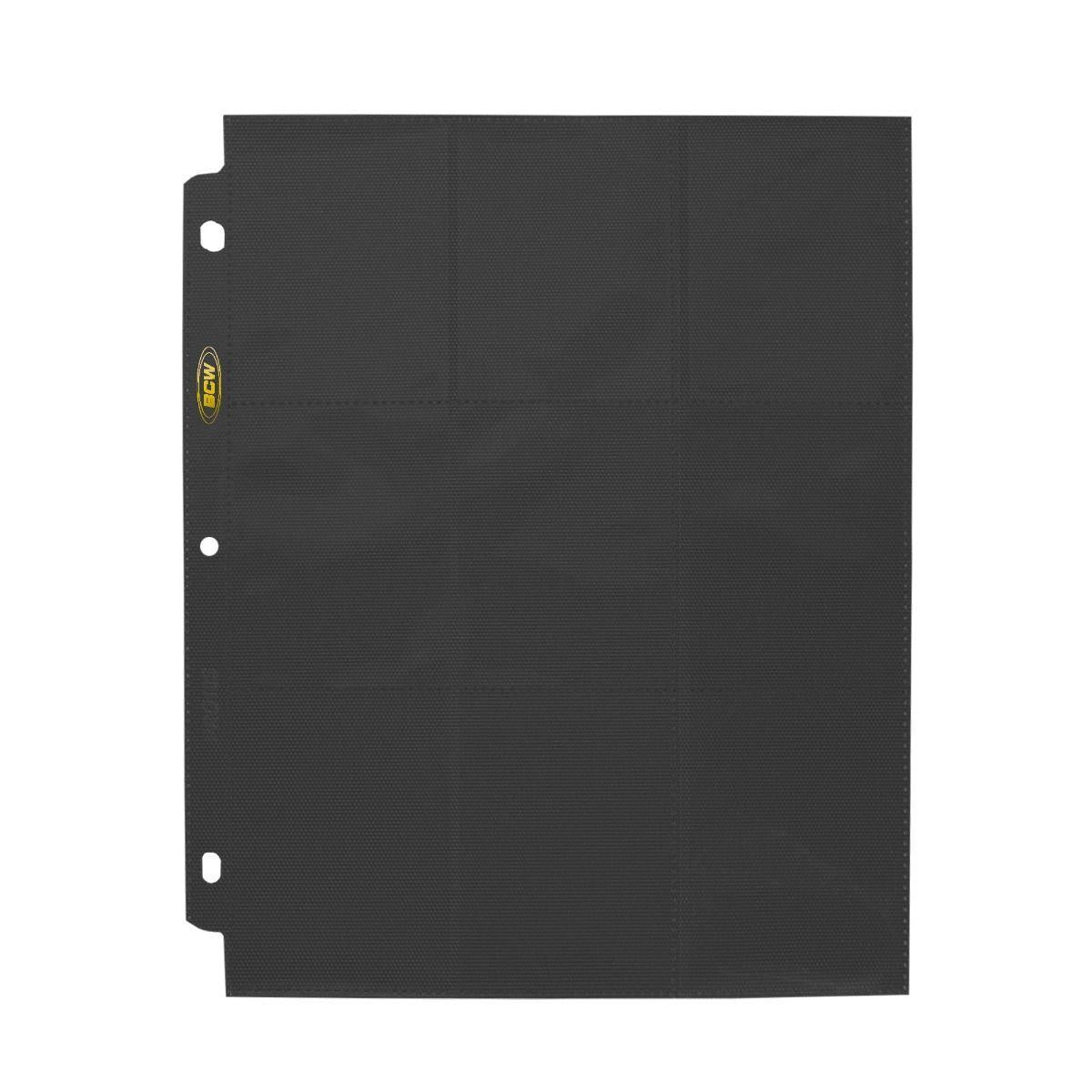 BCW - Side Loading 18-Pocket Pro Pages: Black
