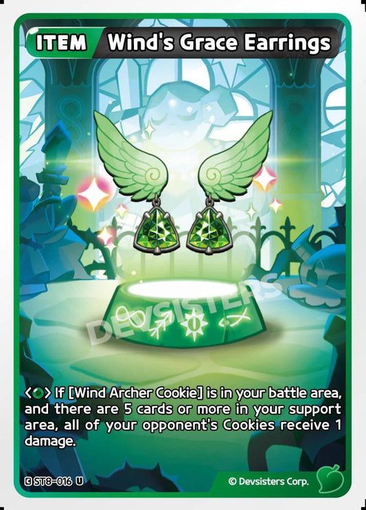 CookieRun TCG - Wind's Grace Earrings [ST8-016 U]