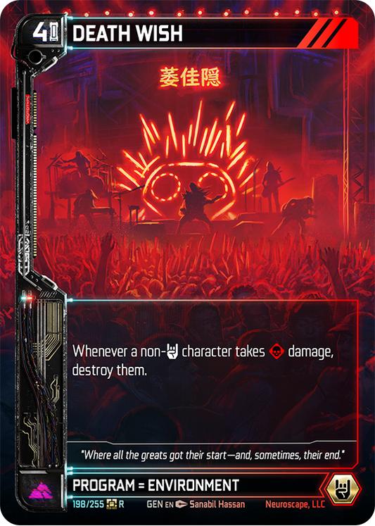 Neuroscape TCG - Death Wish GEN-198
