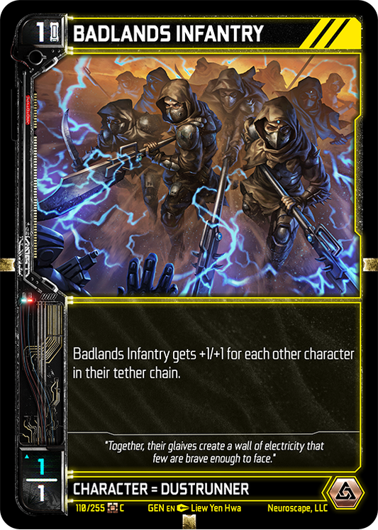 Neuroscape TCG - Badlands Infantry GEN-110
