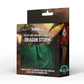 Dragon Storm Velvet Compartment Dice Bag Green Dragon Scales
