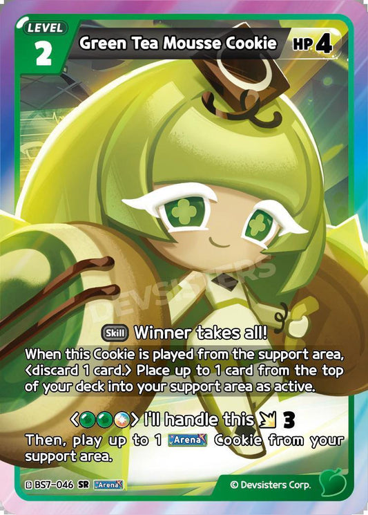 CookieRun TCG - Green Tea Mousse Cookie [BS7-046 SR]