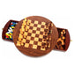 Walnut Round 3-in-1 Set [Chess/Checkers/Chinese Checkers] (John Hansen Company)