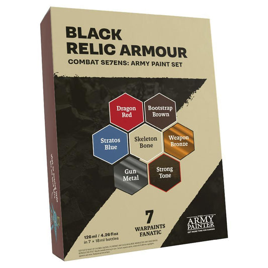 The Army Painter - Warpaints Combat Se7ens: Black Relic Armour