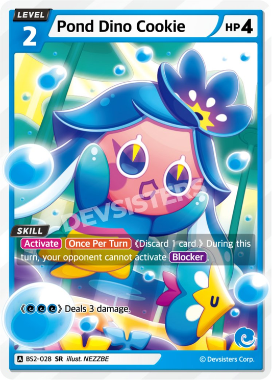 CookieRun TCG - Pond Dino Cookie [BS2-028 SR]