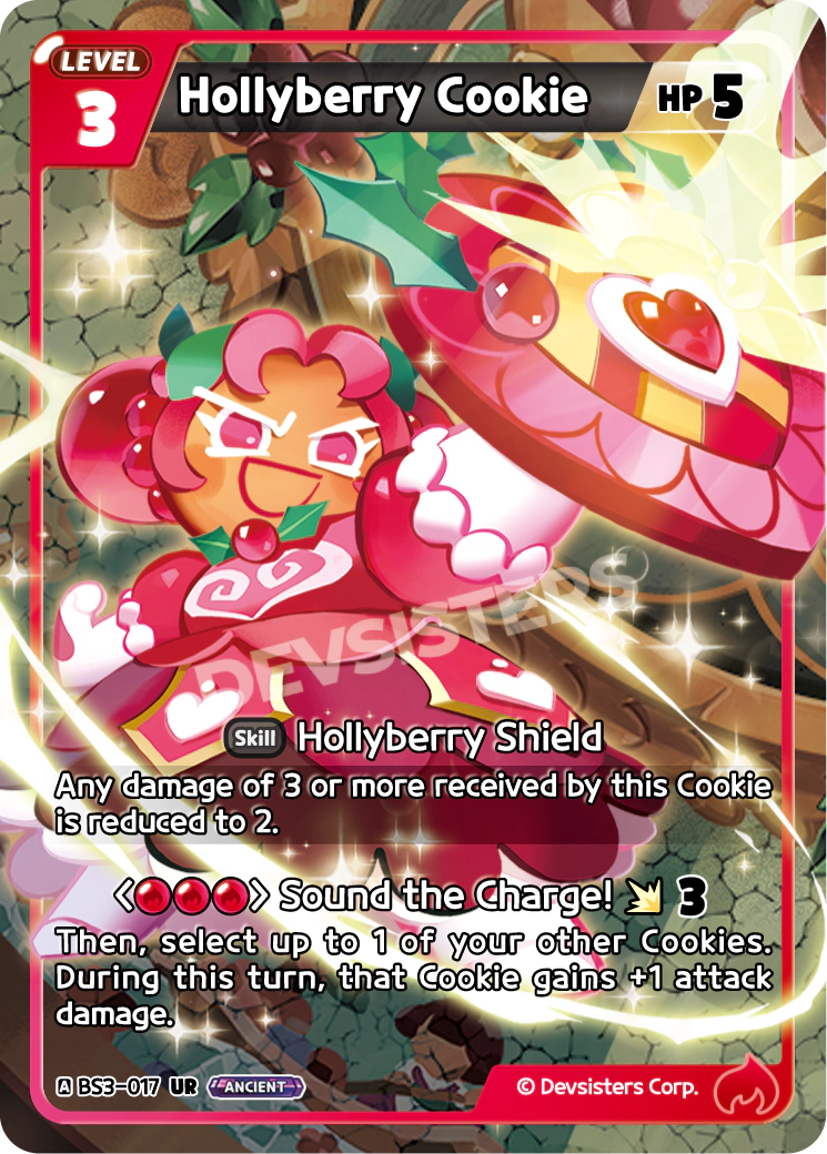CookieRun TCG - Hollyberry Cookie [BS3-017 UR]