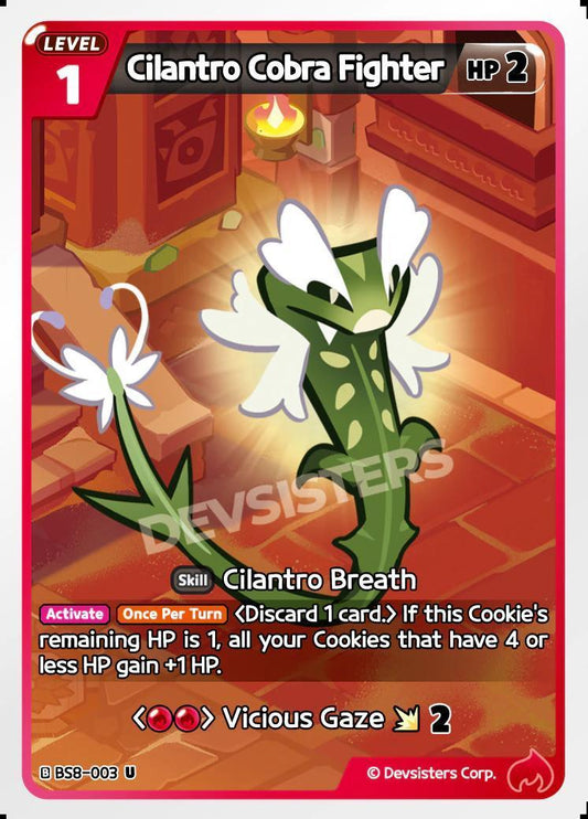 CookieRun TCG - Cilantro Cobra Fighter [BS8-003 U]