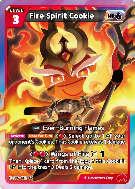 CookieRun TCG - Fire Spirit Cookie [ST6-002 SR]