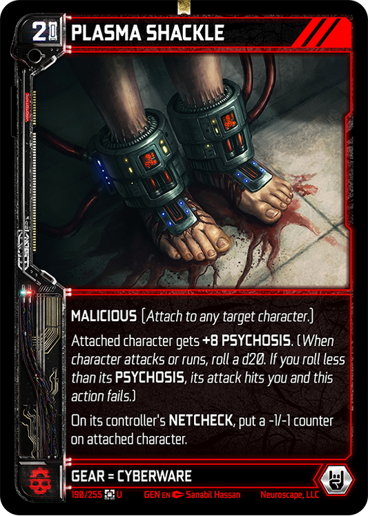Neuroscape TCG - Plasma Shackle GEN-190