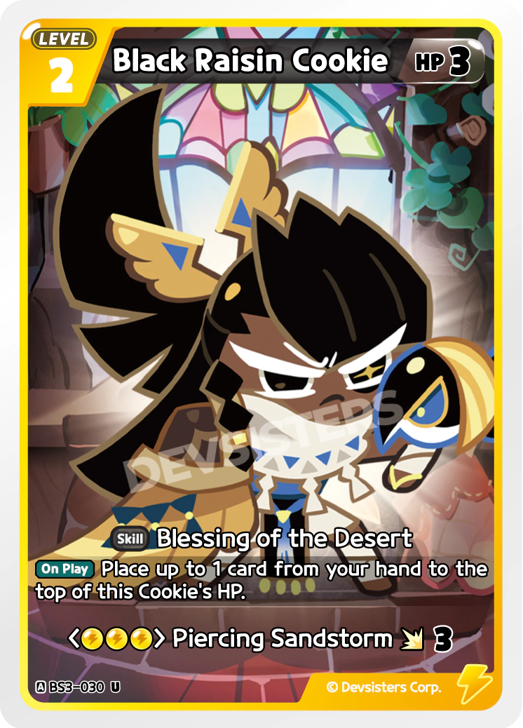 CookieRun TCG - Black Raisin Cookie [BS3-030 U]