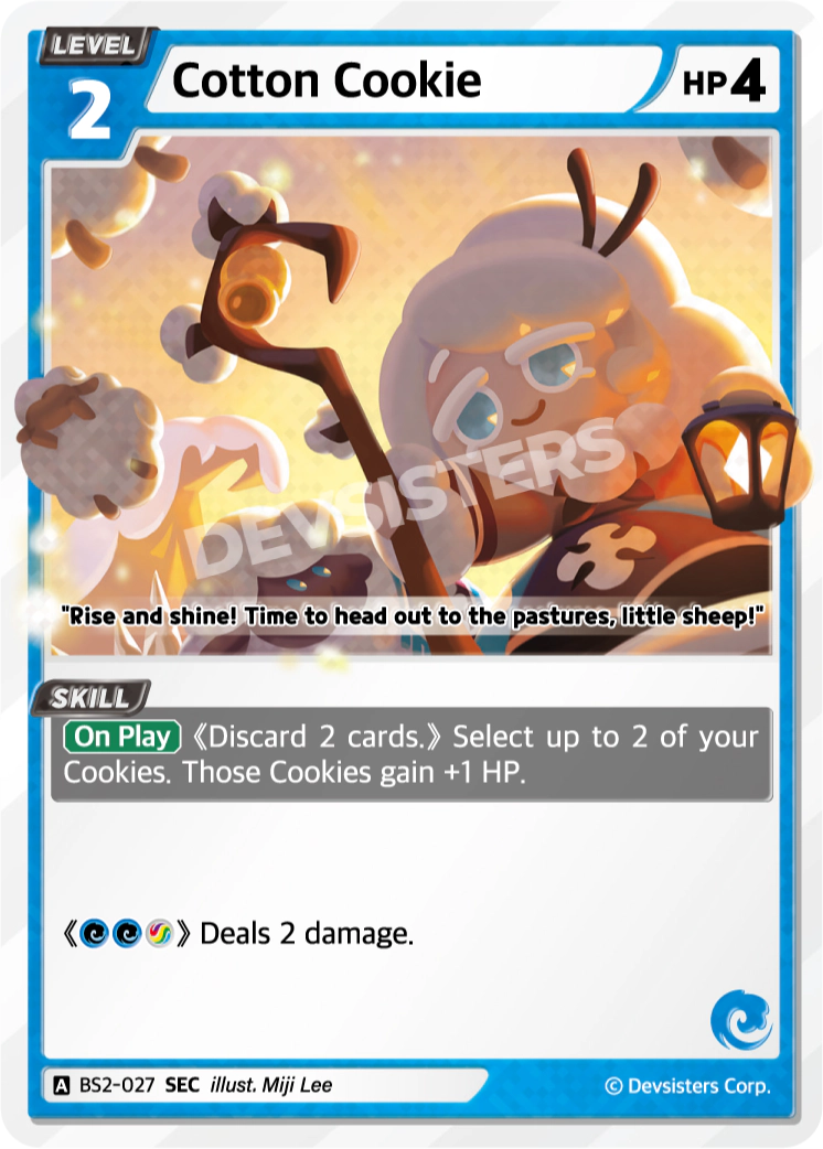 CookieRun TCG - Cotton Cookie [BS2-027 SEC]