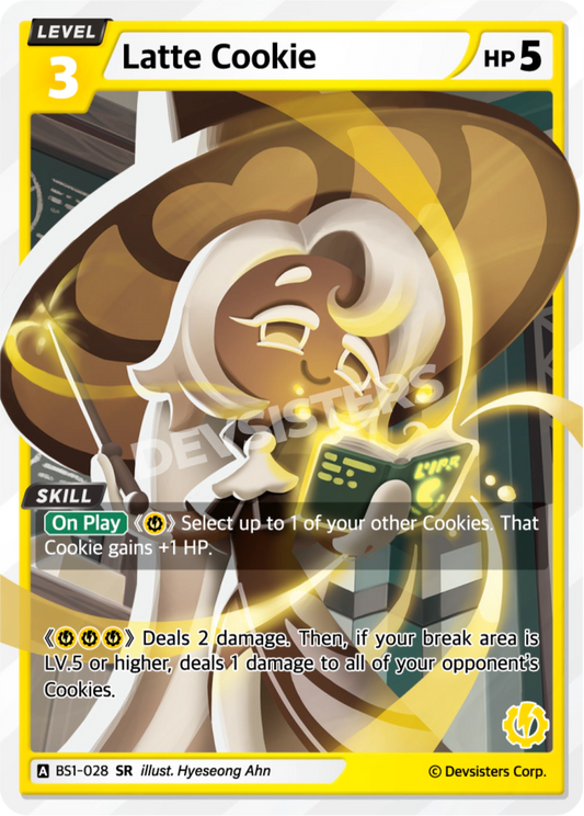 CookieRun TCG - Latte Cookie [BS1‑028 SR]