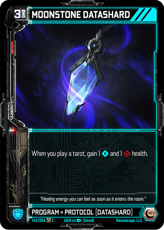 Neuroscape TCG - Moonstone Datashard GEN-142