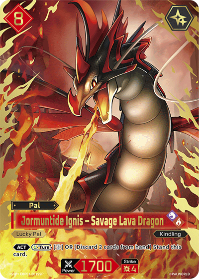 Palworld TCG - Jormuntide Ignis – Savage Lava Dragon [EBP01-001SSP]