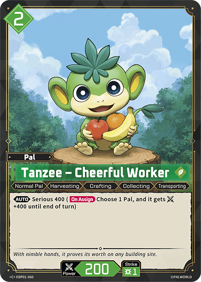 Palworld TCG - Tanzee – Cheerful Worker [EBP01-060C]