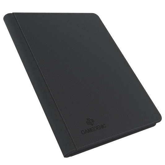 GameGenic - Zip-Up Ring- Binder Slim: Black