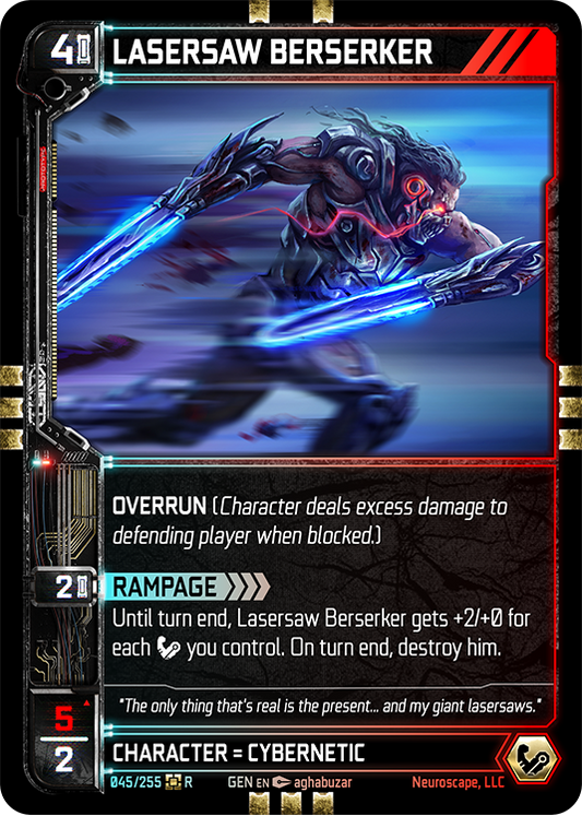 Neuroscape TCG - Lasersaw Berserker GEN-045