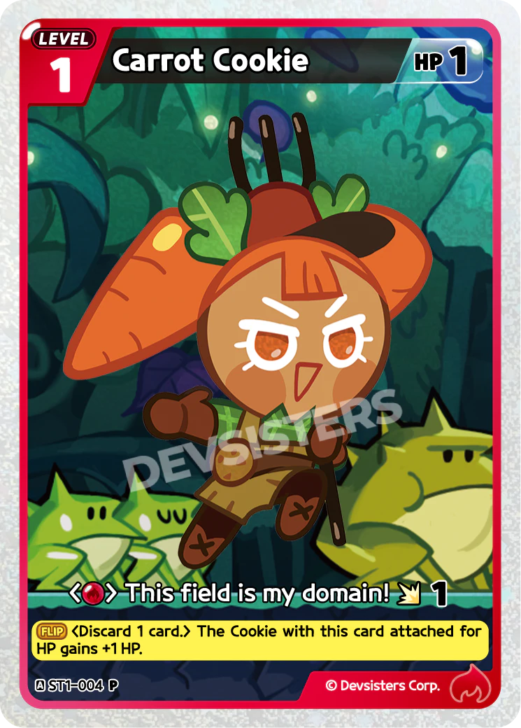 CookieRun TCG - Carrot Cookie (Promotional Pack) [ST1-004 P]