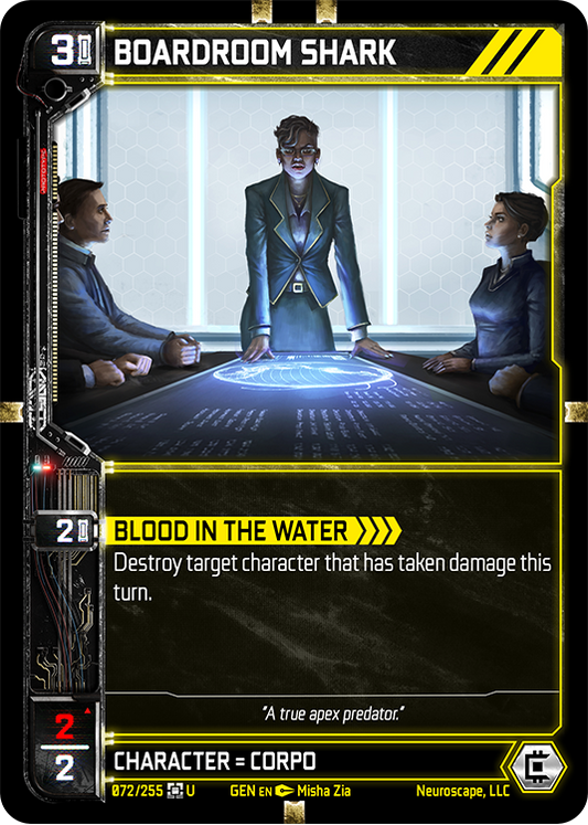 Neuroscape TCG - Boardroom Shark GEN-072