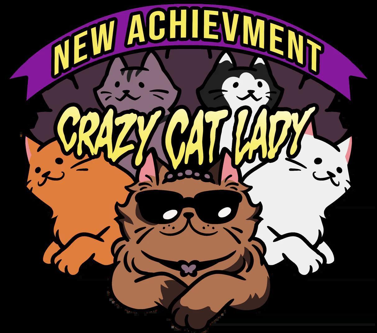 Dungeon Crawler Carl: New Achievement Crazy Cat Lady Enamel Pin