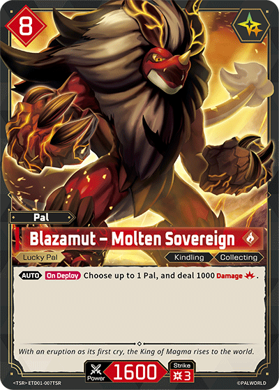 Palworld TCG - Blazamut – Molten Sovereign [ETD01-007TSR]