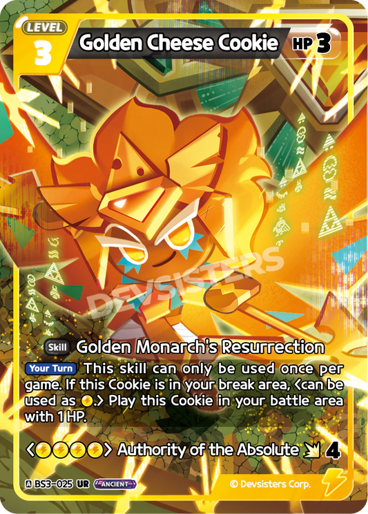 CookieRun TCG - Golden Cheese Cookie [BS3-025 UR]