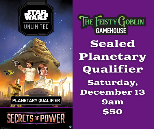 Star Wars: Unlimited Planetary Qualifier — Sealed Format Secrets of Power