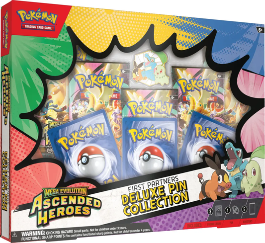 Pokemon -  Mega Evolution Ascended Heroes: First Partners Deluxe Pin Collection