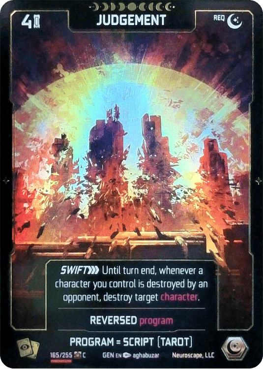 Neuroscape TCG - Judgement GEN-165 Foil