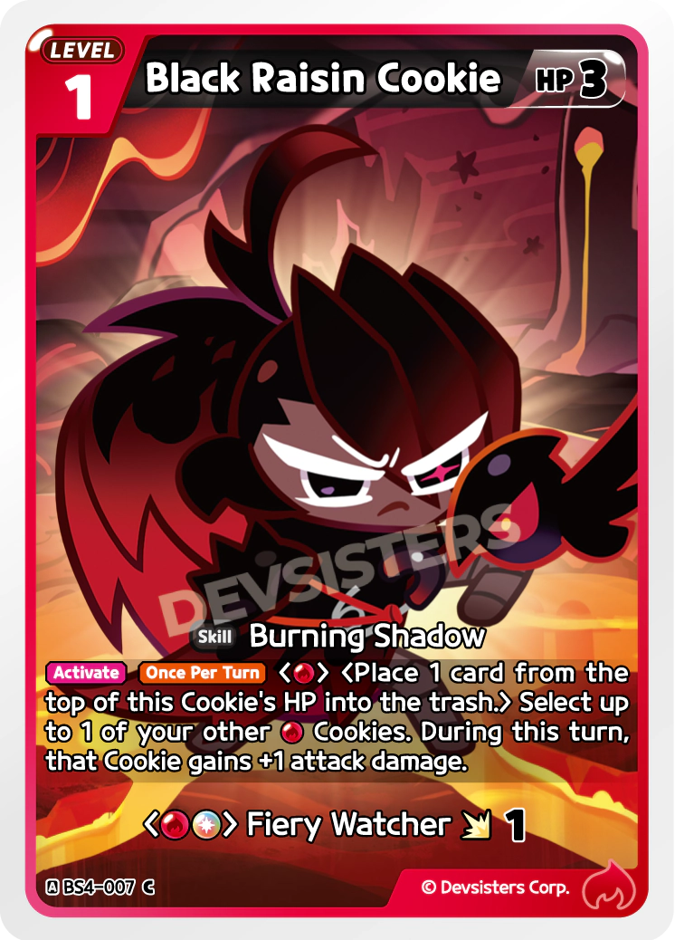 CookieRun TCG - Black Raisin Cookie [BS4-007 C]