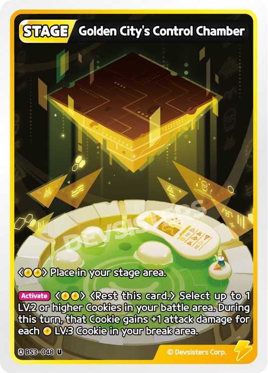 CookieRun TCG - Golden City’s Control Chamber [BS3-048 U]