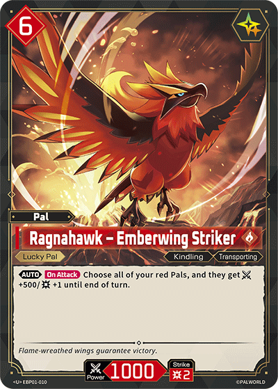 Palworld TCG - Ragnahawk – Emberwing Striker [EBP01-010U]