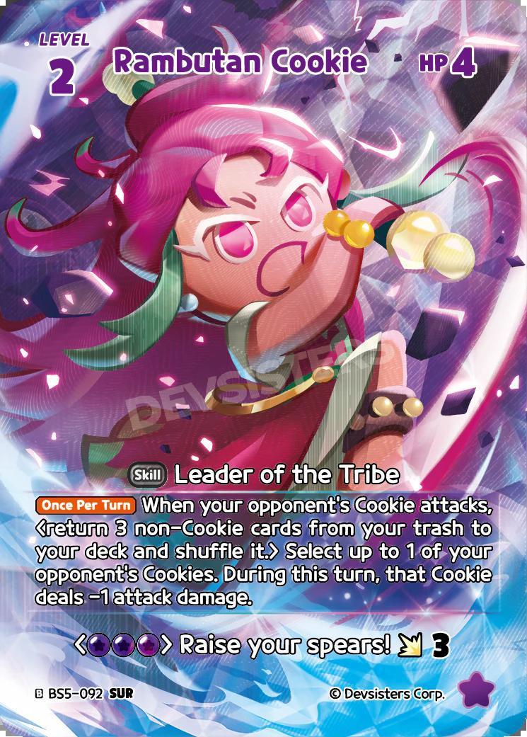 CookieRun TCG - Rambutan Cookie [BS5-092 SUR]
