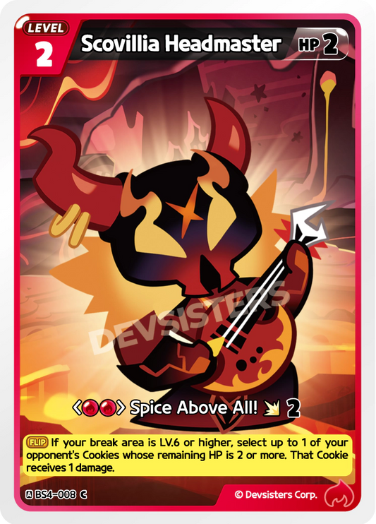 CookieRun TCG - Scovillia Headmaster [BS4-008 C]