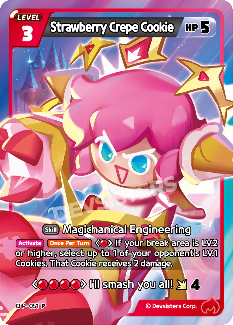CookieRun TCG - Strawberry Crepe Cookie [P-051]