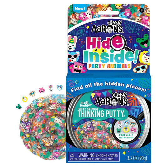 Crazy Aaron's - Thinking Putty: Hide inside - Party Animals