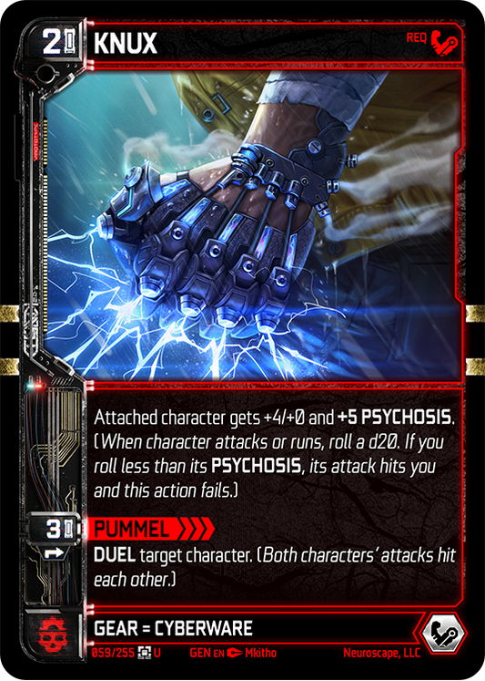 Neuroscape TCG - Knux GEN-059