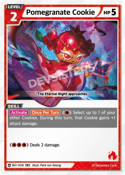 CookieRun TCG - Pomegranate Cookie [BS1‑008 SEC]