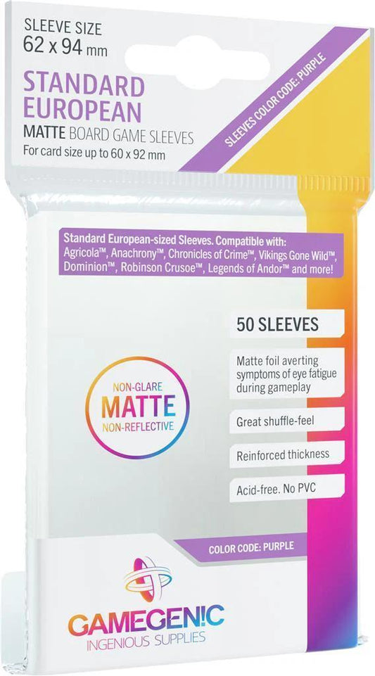 GameGenic - Matte Sleeves: Standard European